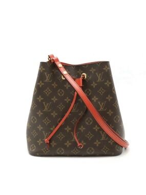 Louis Vuitton LV Noe  noe Poppy Monogram Red Coquelicot Bucket Rose MM Bag